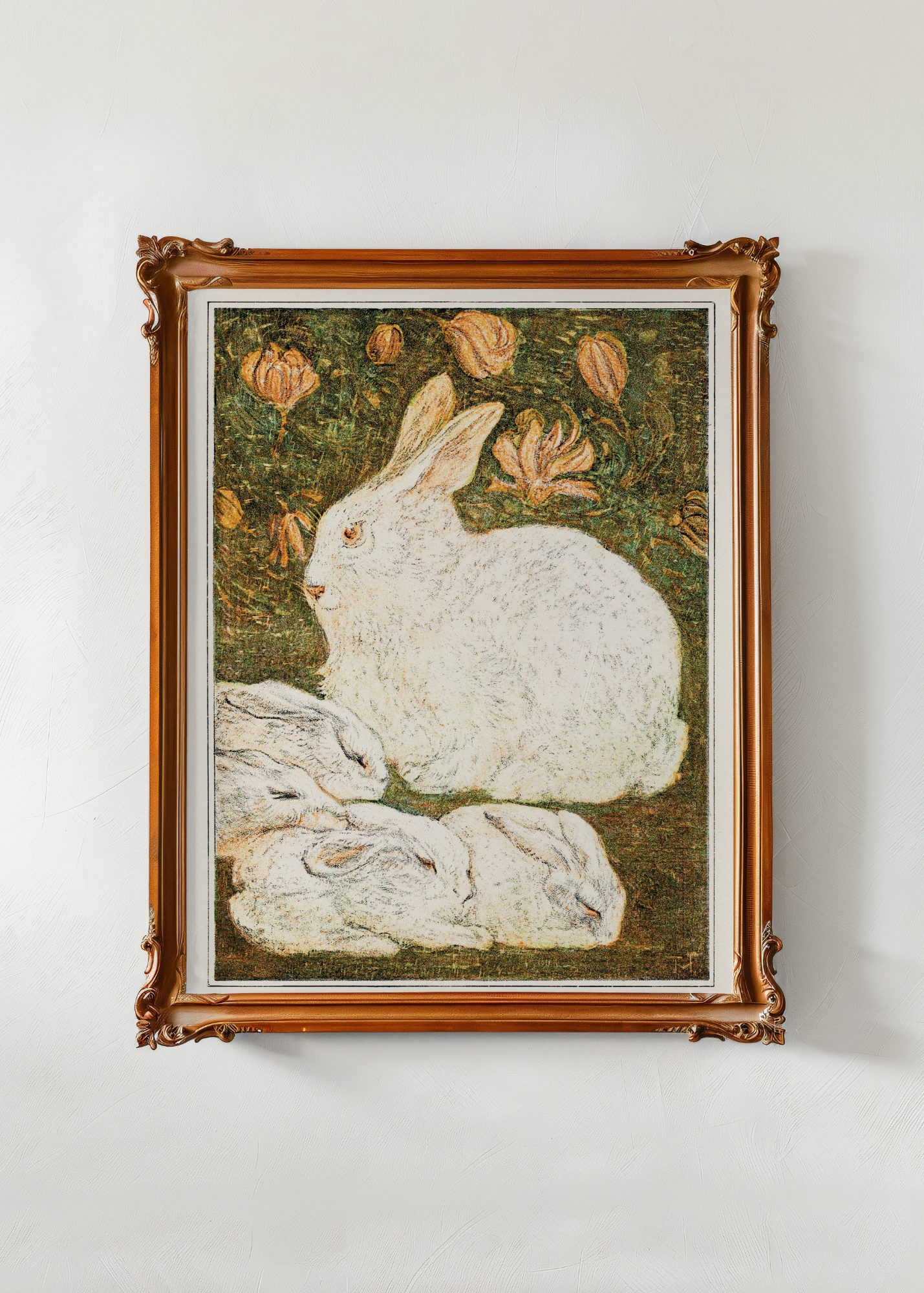 Rabbits— Digital Art Print