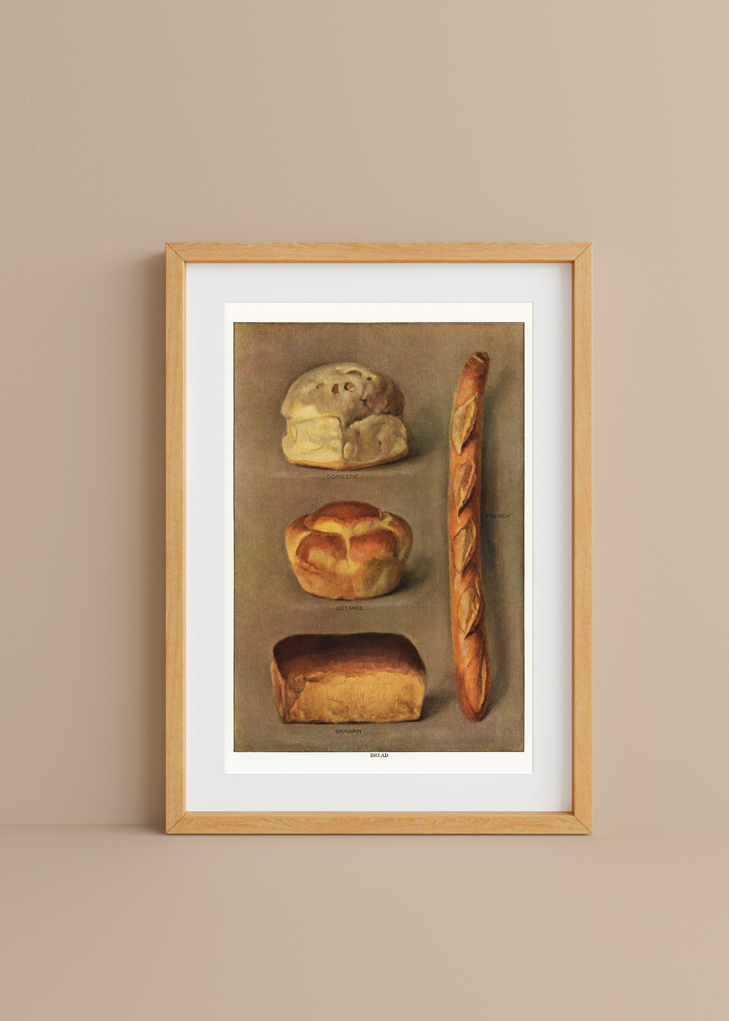 The Grocer's Encyclopedia, Assorted Breads— Digital Art Print