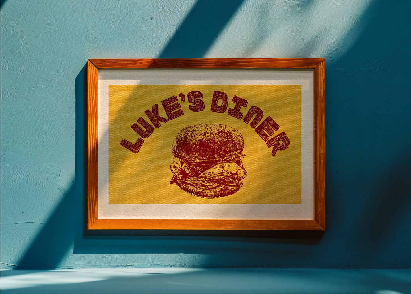 Luke's Diner, Red— Digital Art Print