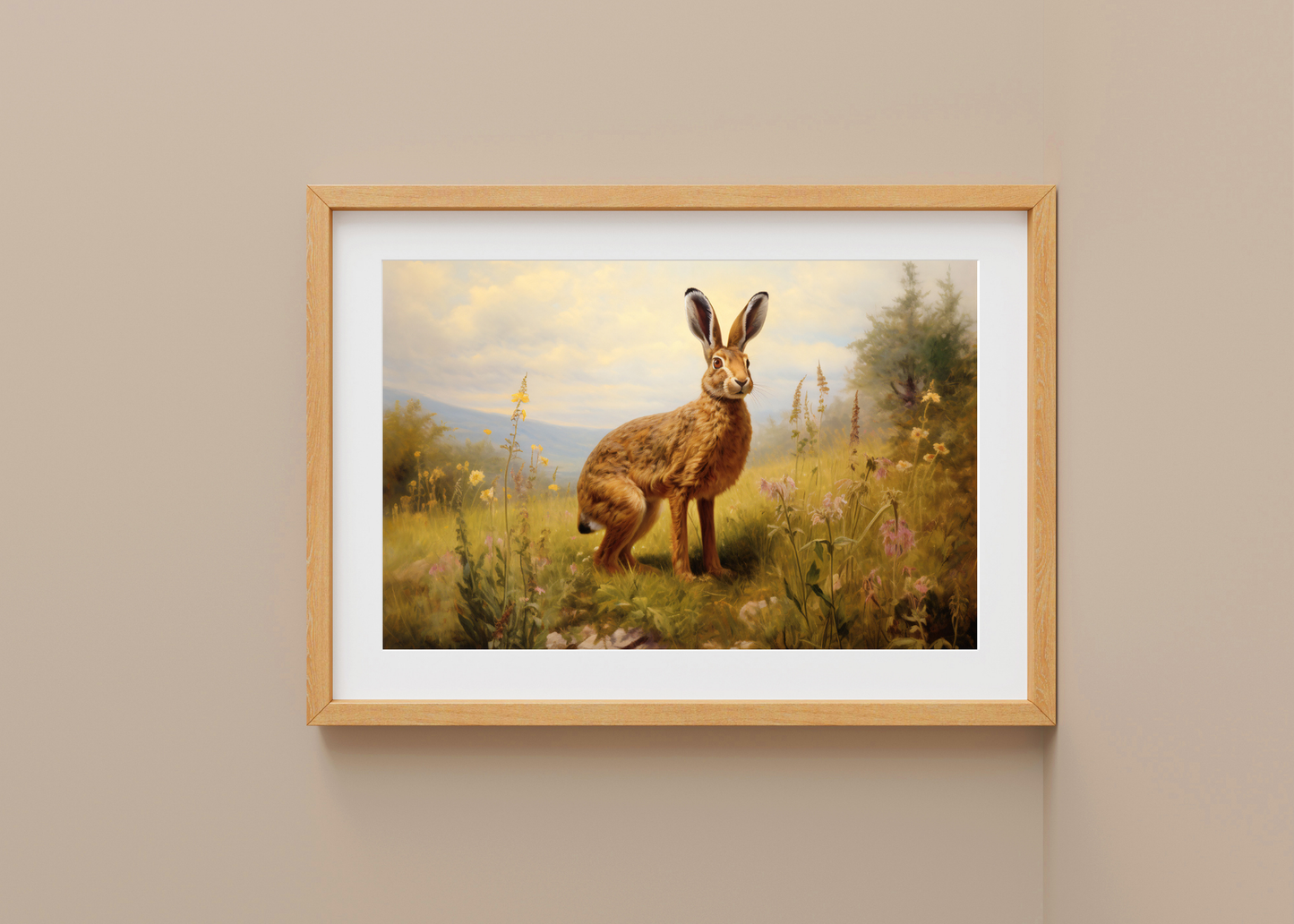 Wildflower Hare— Digital Art Print