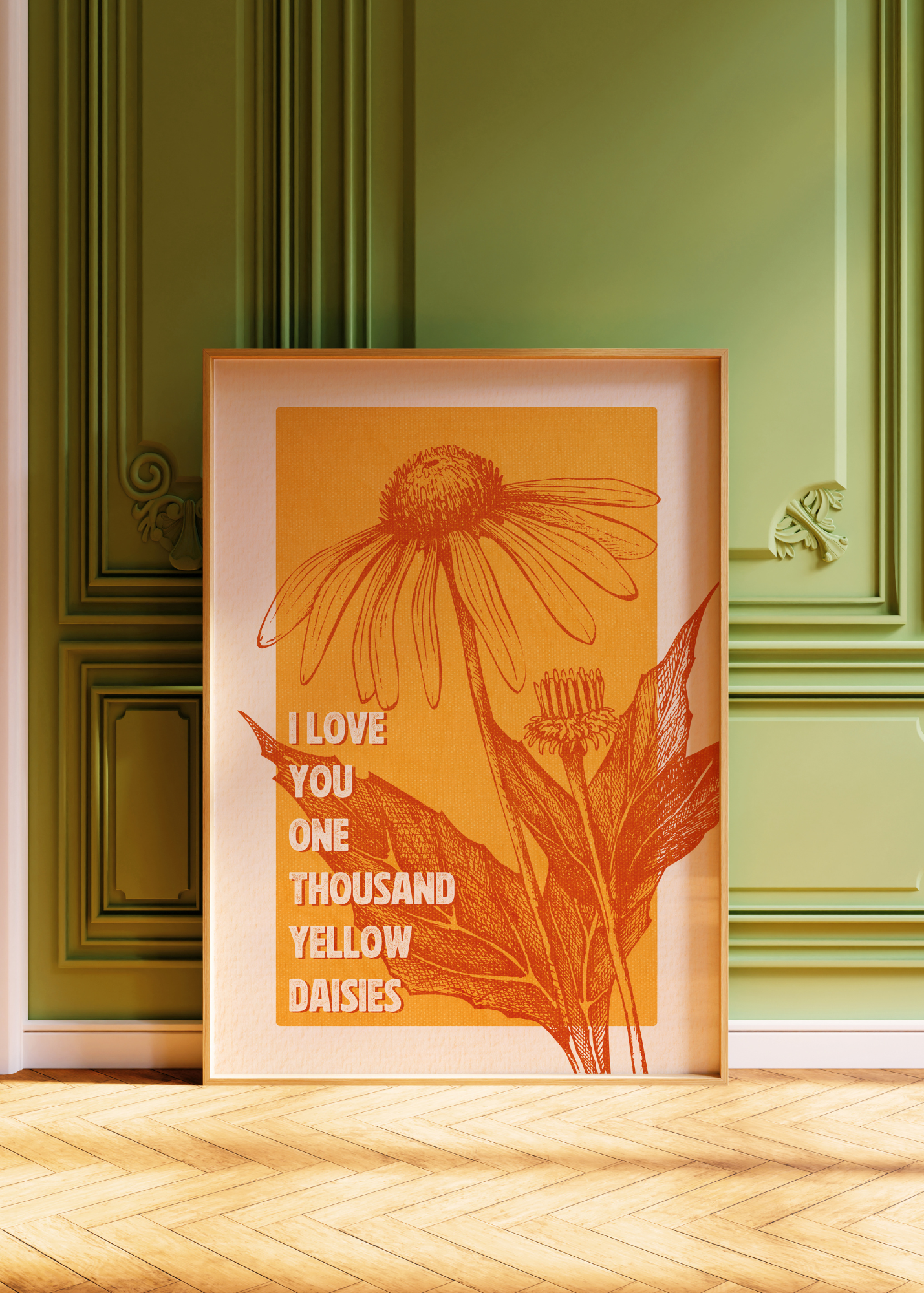 Yellow Daisies— Digital Art Print
