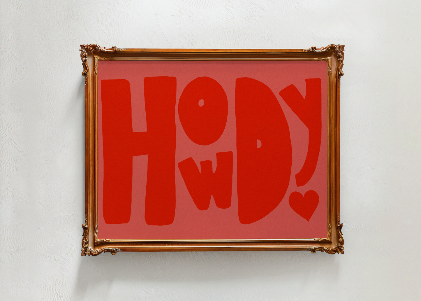 Howdy, Red—Digital Art Print