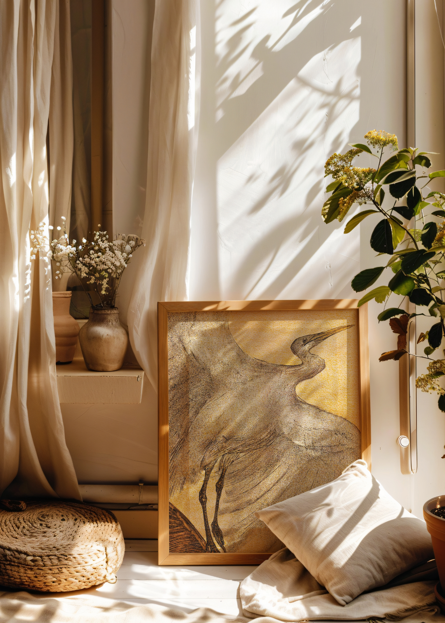 Egret— Digital Art Print