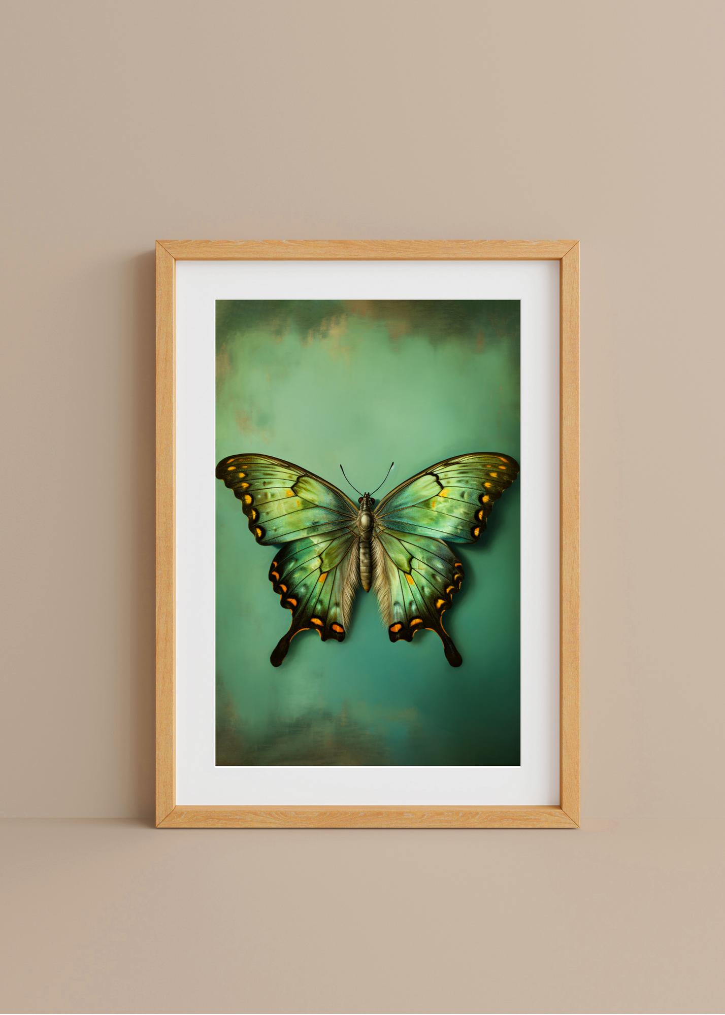 Emerald Stillness— Digital Art Print