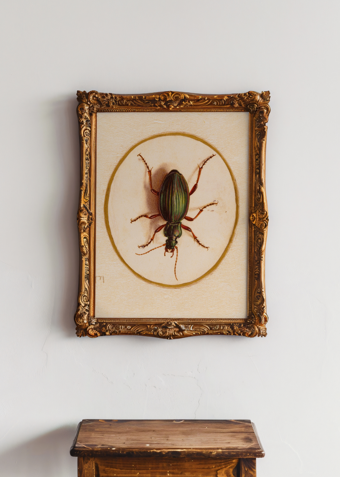 Golden Ground Beetle— Digital Art Print