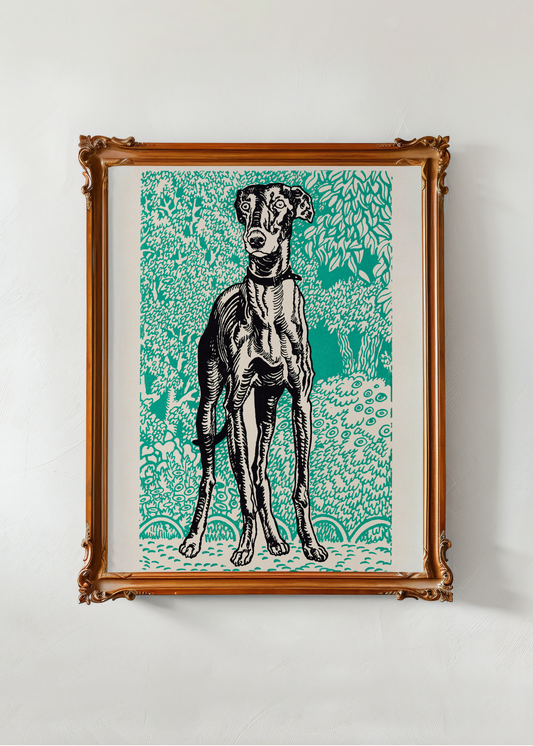 Greyhound— Digital Art Print