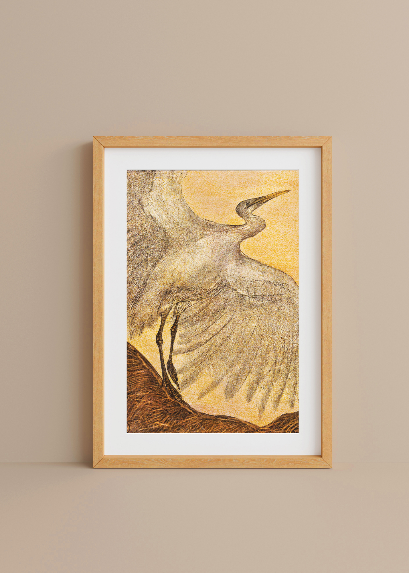 Egret— Digital Art Print
