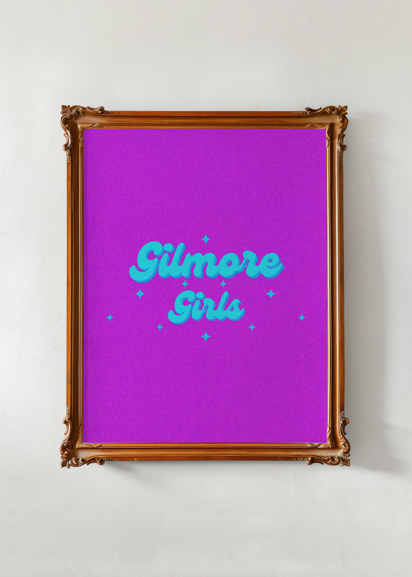 Gilmore Girls, Bright Purple— Digital Art Print