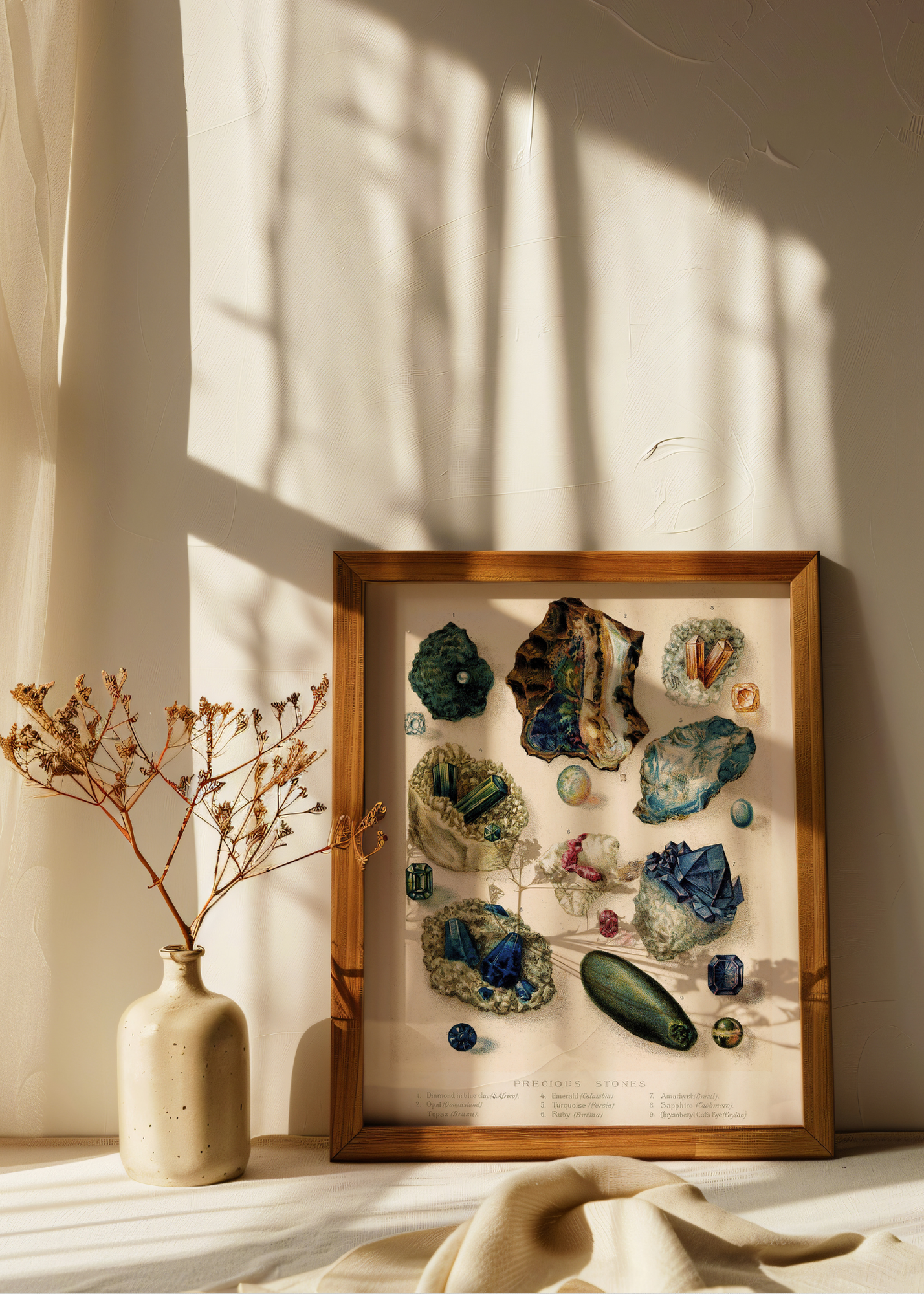 Geology: Various Crystalline Substances— Digital Art Print