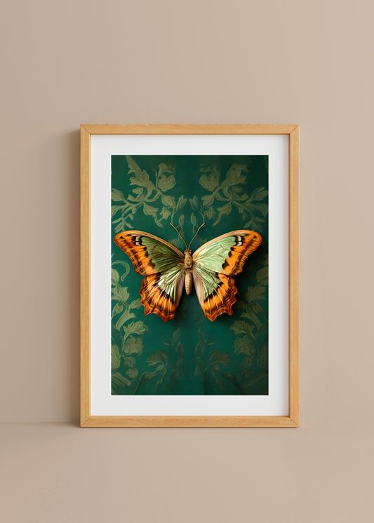 Green Butterfly 2— Digital Art Print