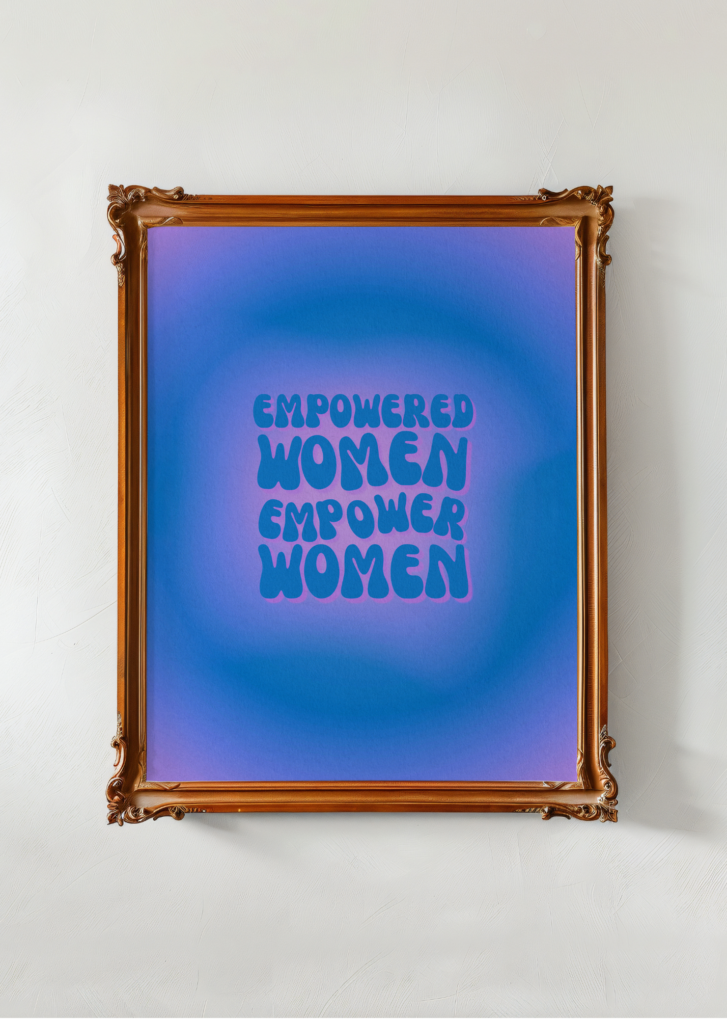 Empowered Women, Blue—Digital Art Print