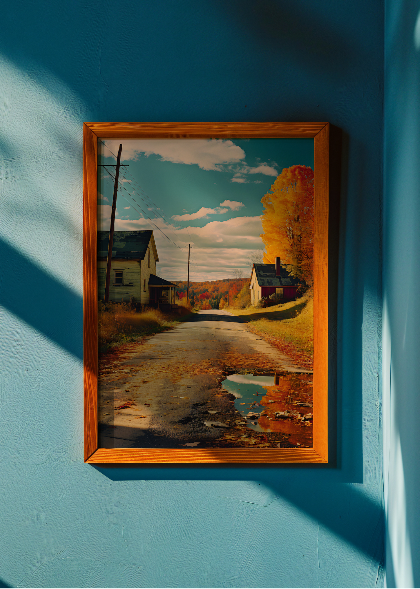 Autumn Road Echo— Digital Art Print