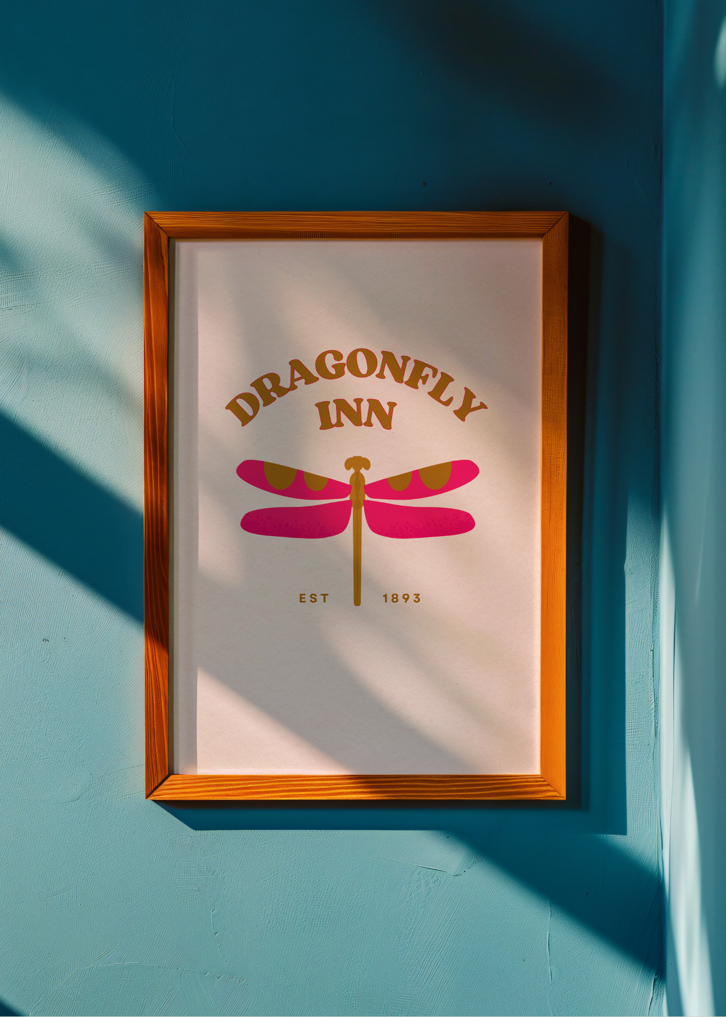 Dragonfly Inn, Pink Style 1—Digital Art Print