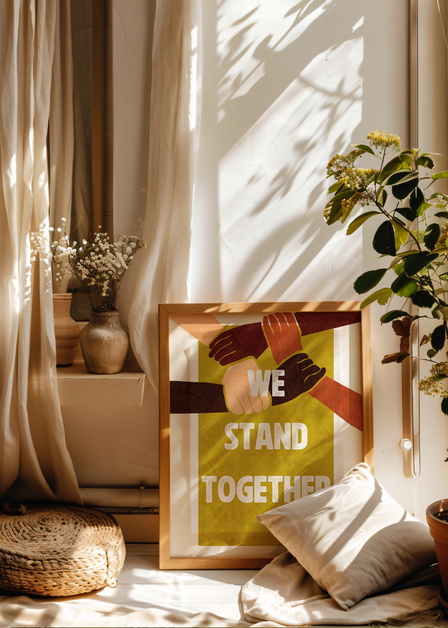 Stand Together, Green— Digital Art Print