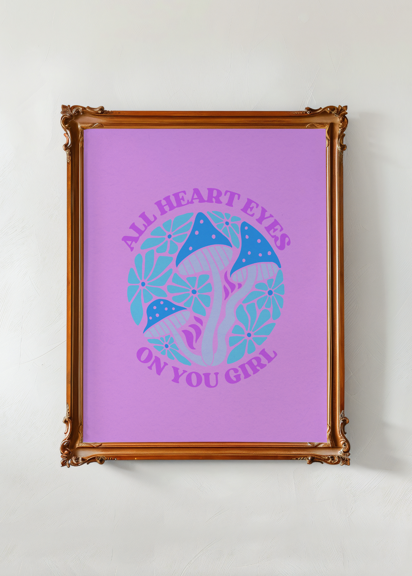 All Heart Eyes on You, Purple— Digital Art Print