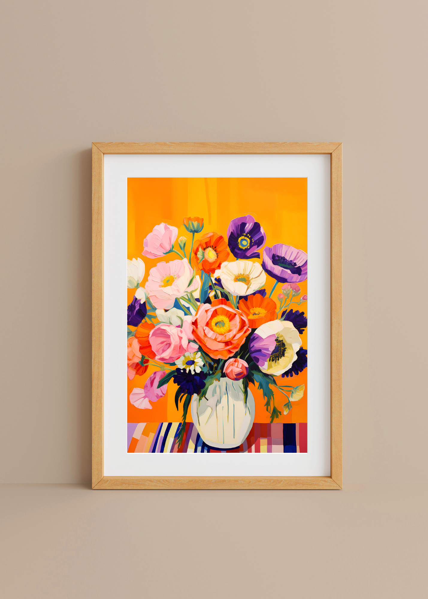 Golden Hour Petals— Digital Art Print
