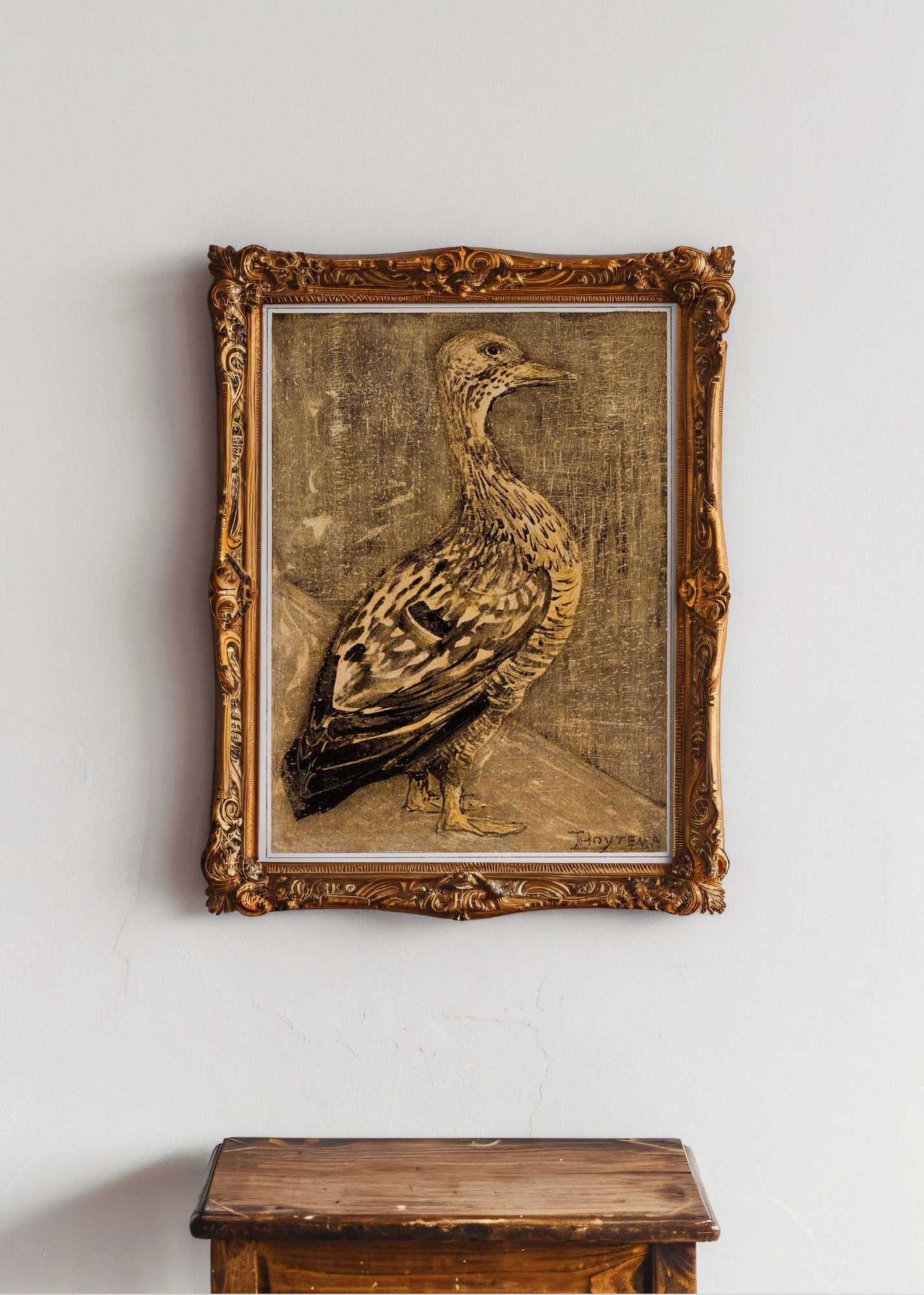 Standing Duck— Digital Art Print