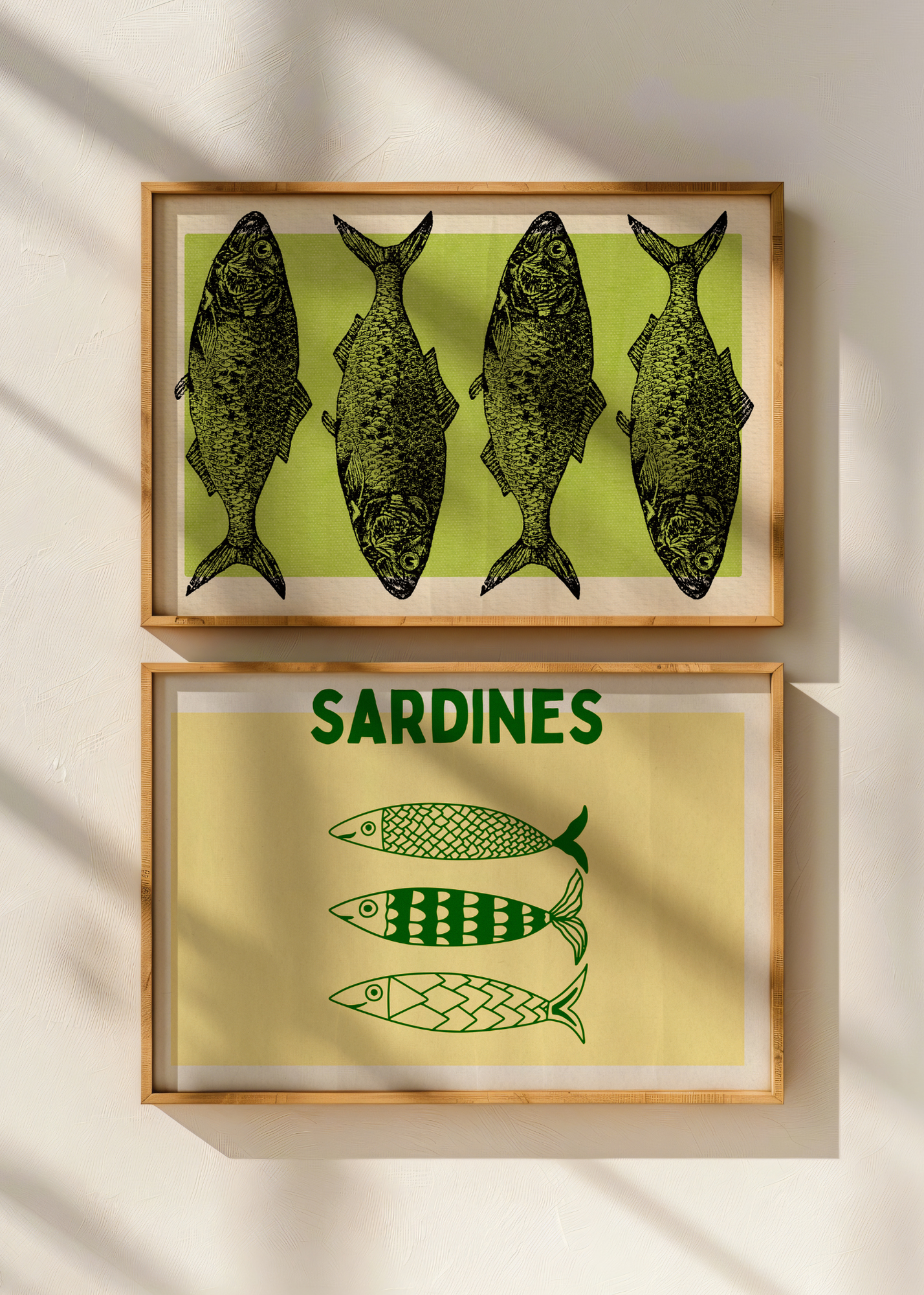 Green Sardines— Digital Art Print