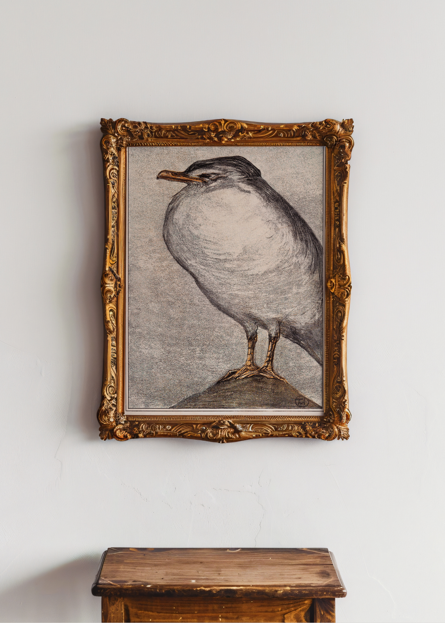 Herring Gull— Digital Art Print