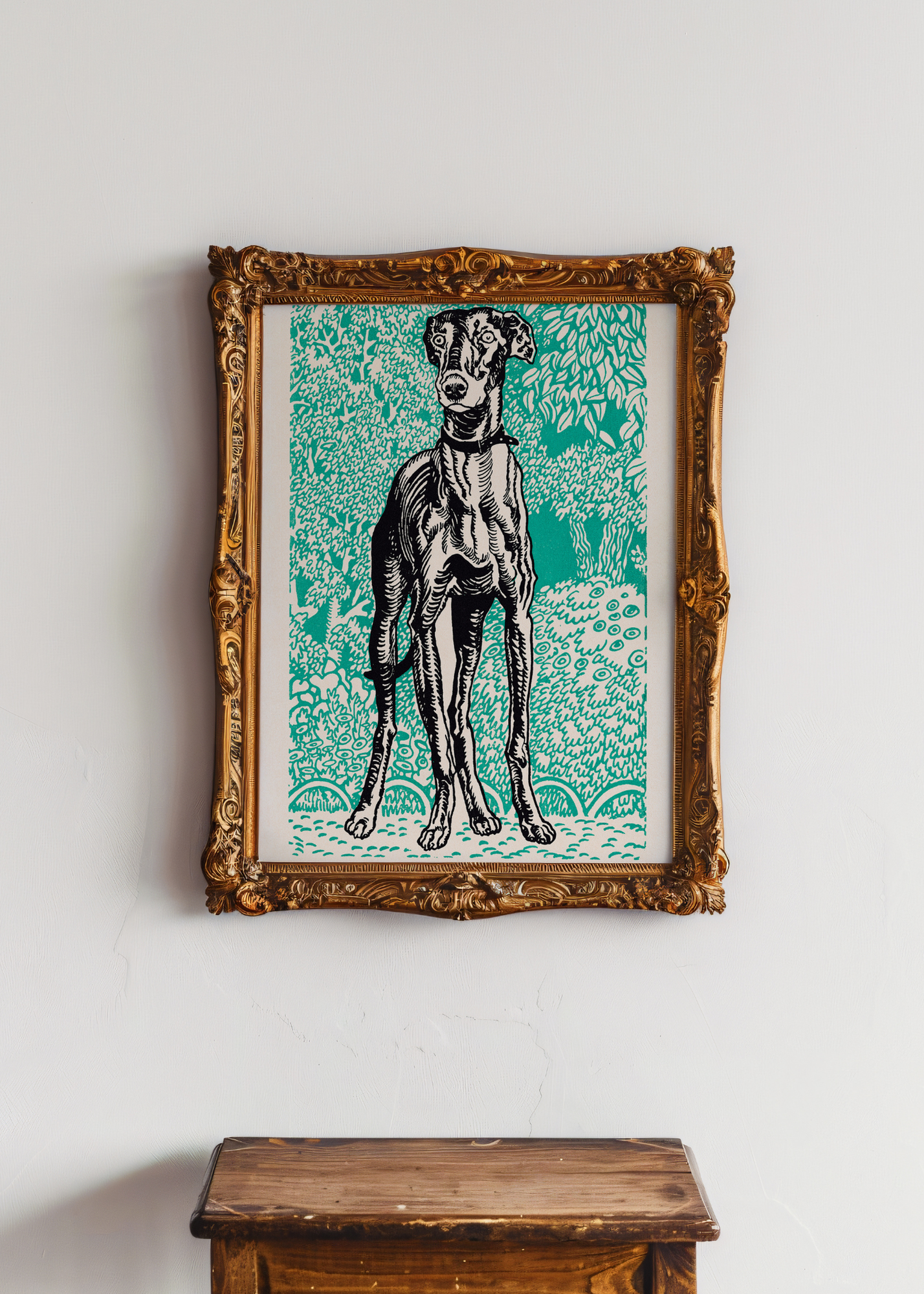Greyhound— Digital Art Print