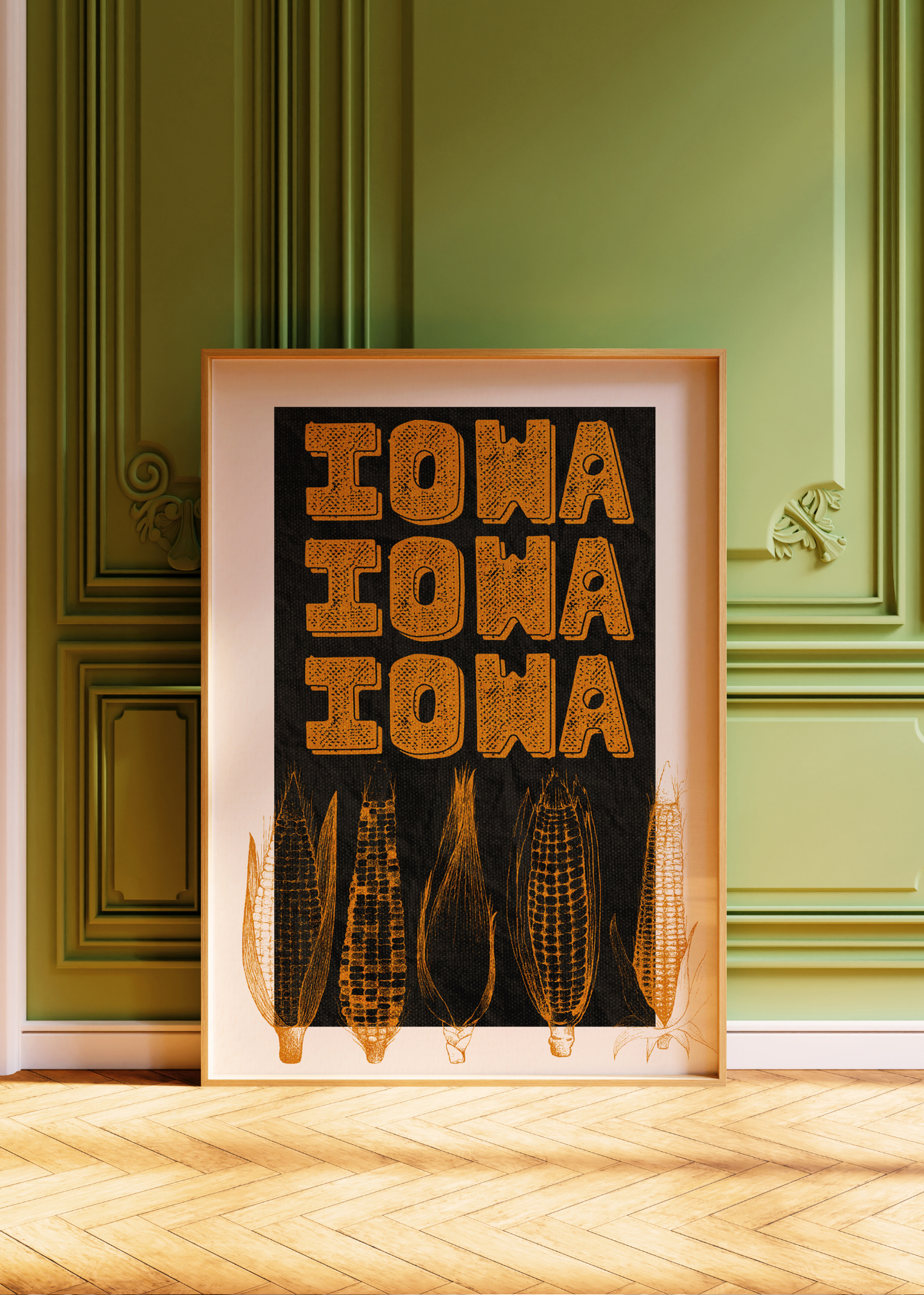 Iowa Iowa, Black—Digital Art Print
