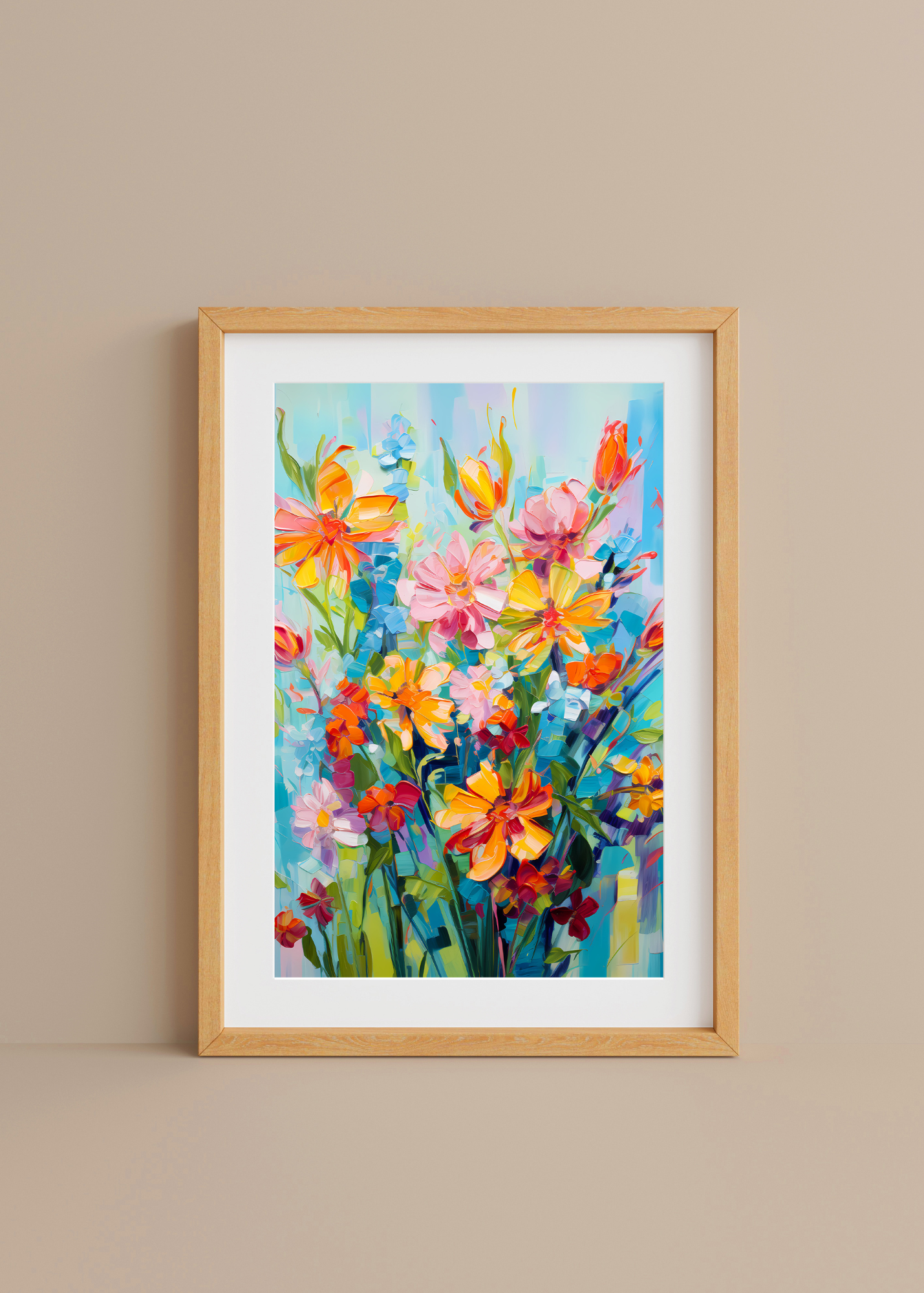 Golden Hour Garden— Digital Art Print