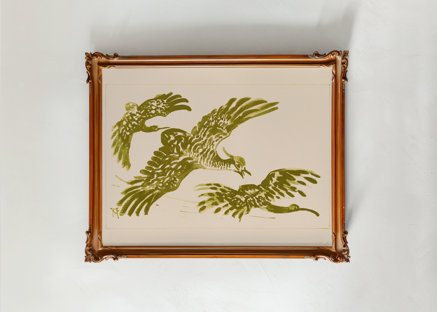 Three Flying Birds— Digital Art Print