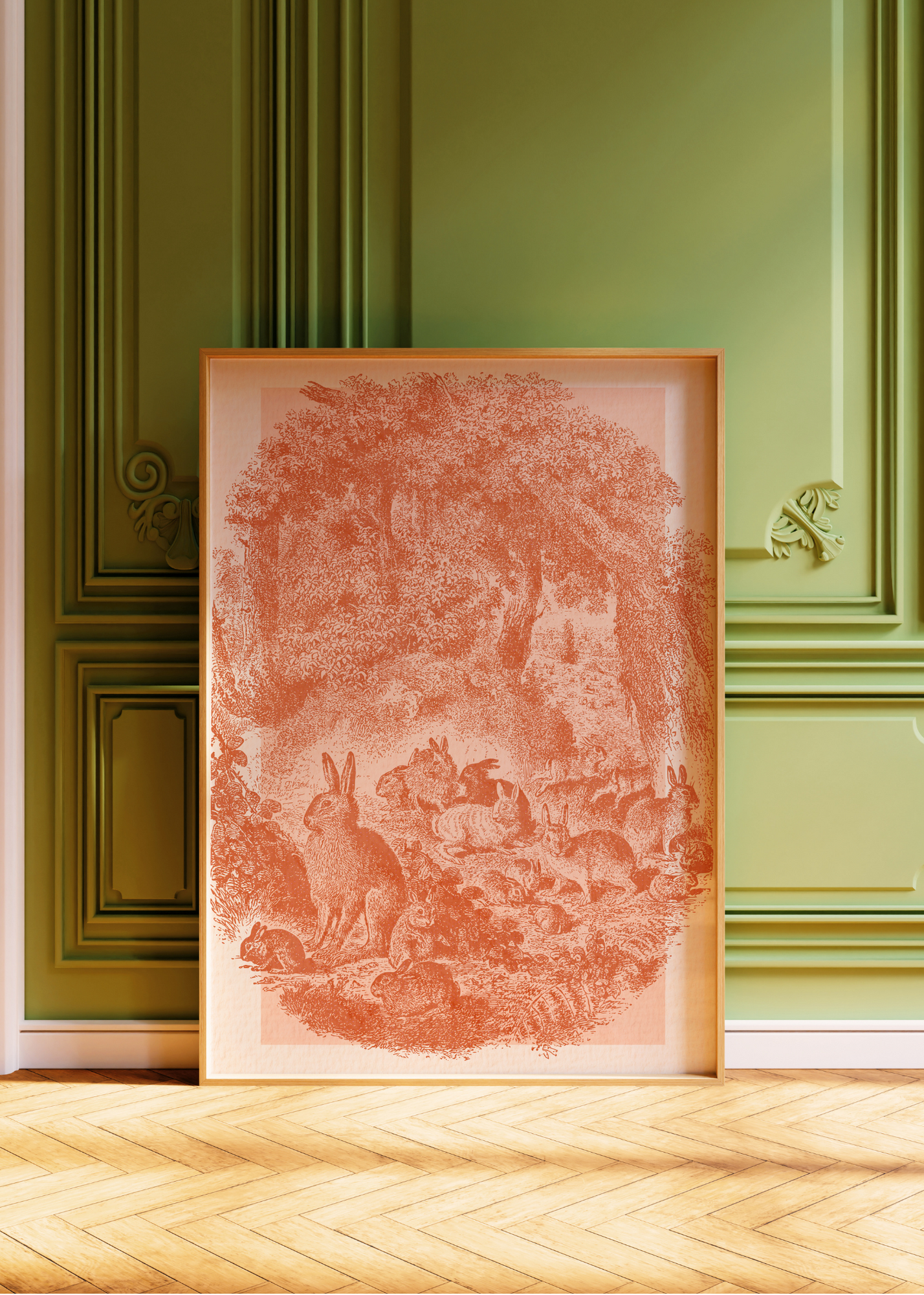 Softly in the Thicket— Digital Art Print