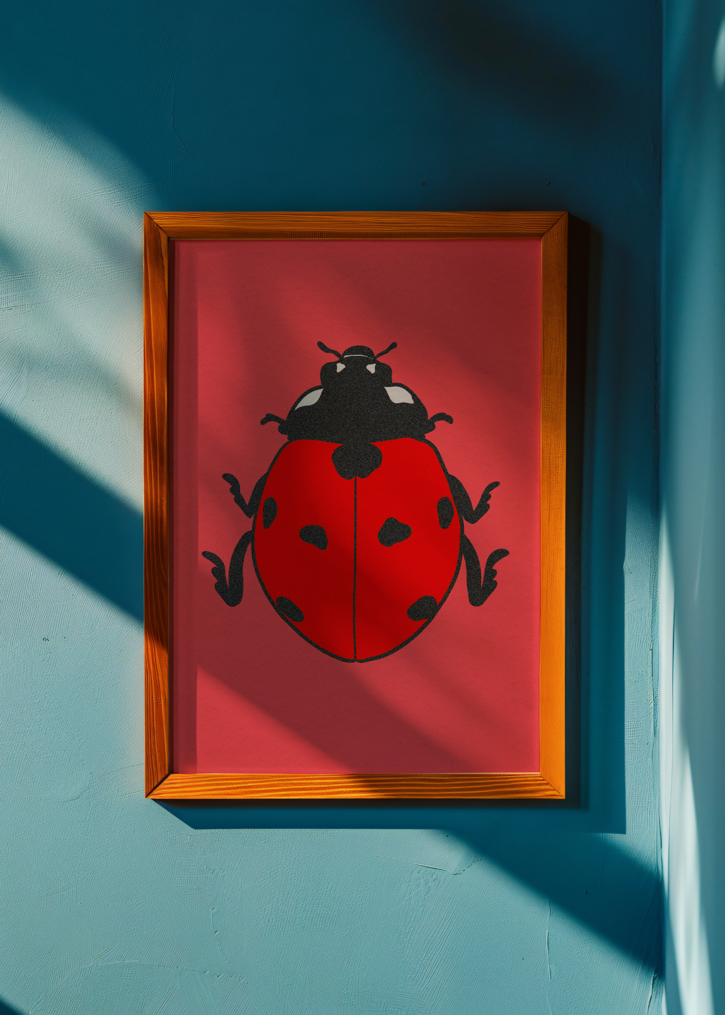 Pink Ladybug— Digital Art Print