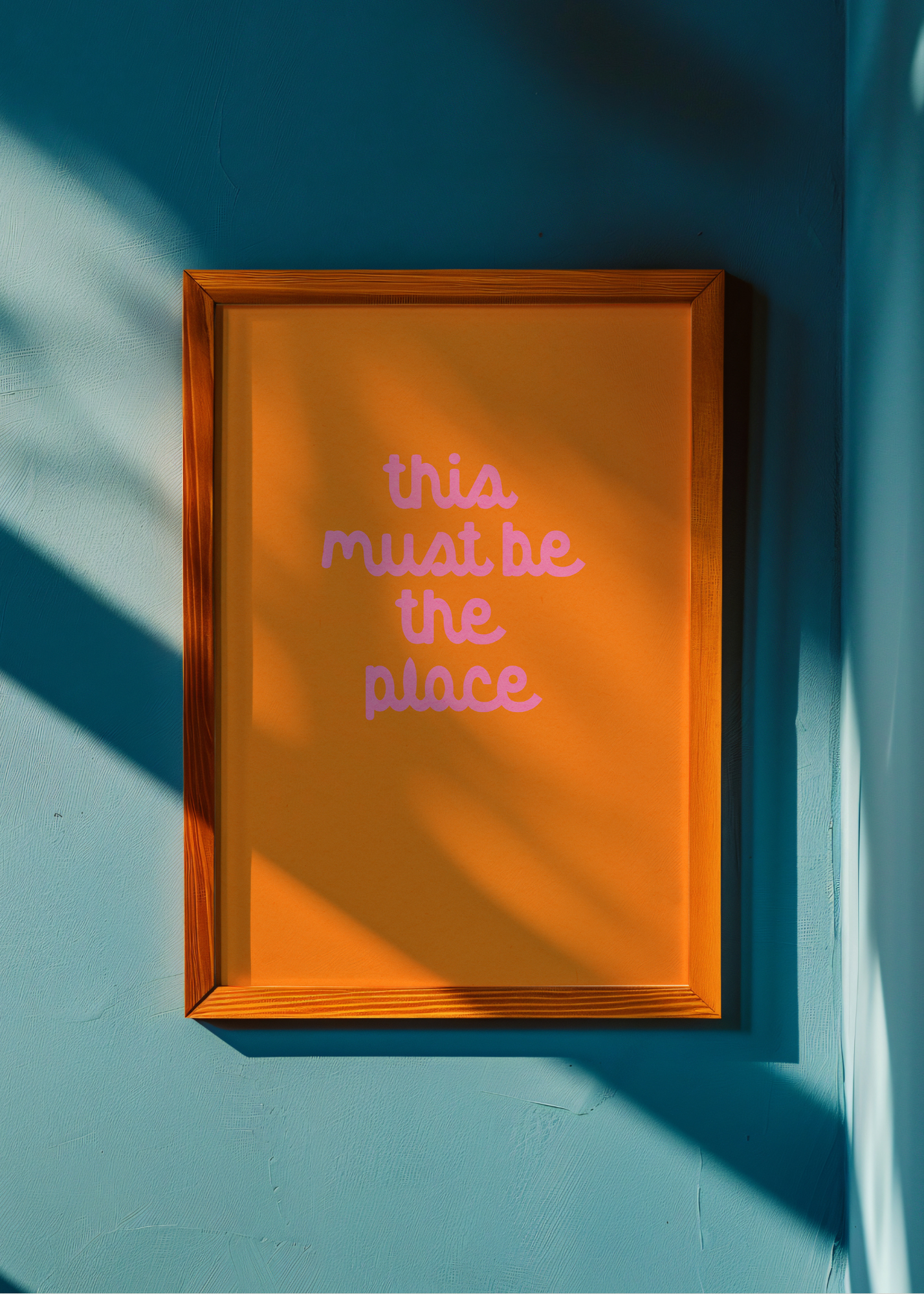 This Must Be the Place, Orange— Digital Art Print