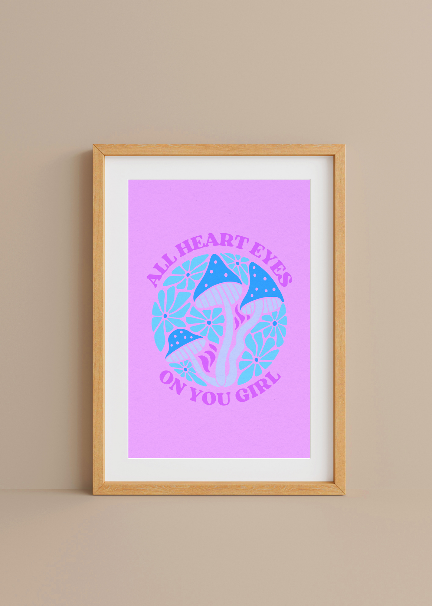 All Heart Eyes on You, Purple— Digital Art Print