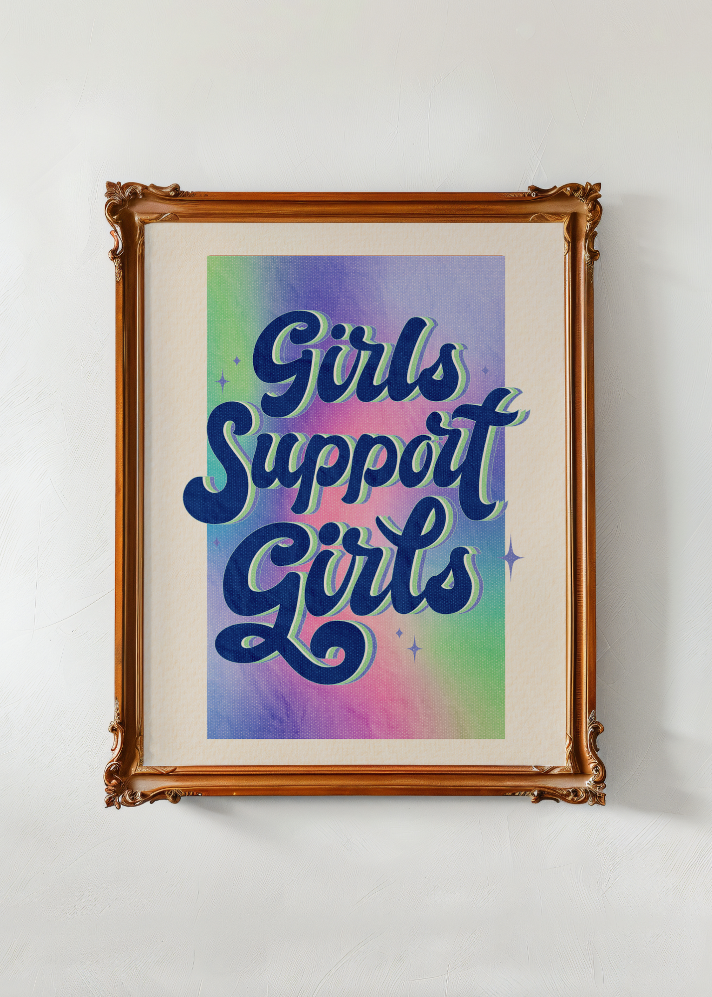 Girls Support Girls—Digital Art Print