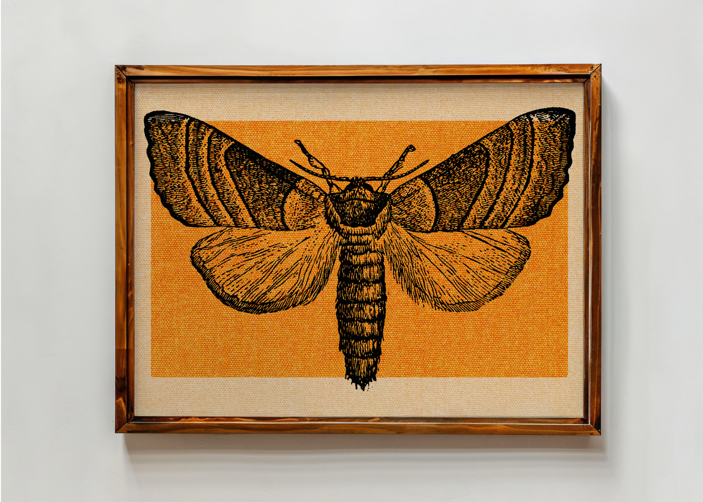 Orange Moth— Digital Art Print