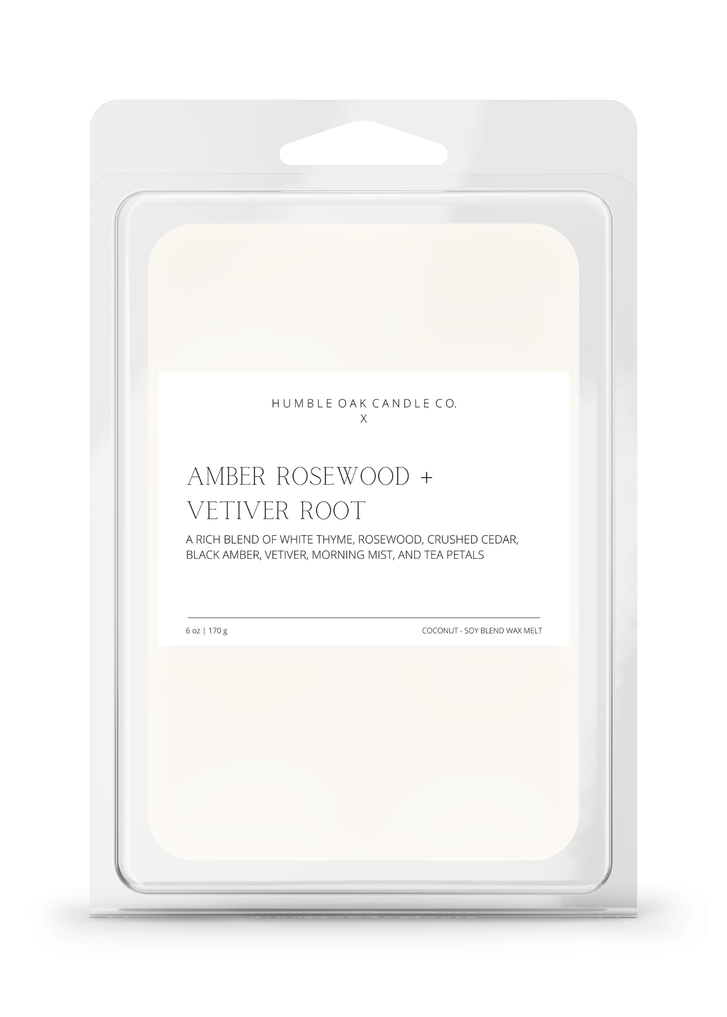 Amber Rosewood + Vetiver Root— Wax Melt