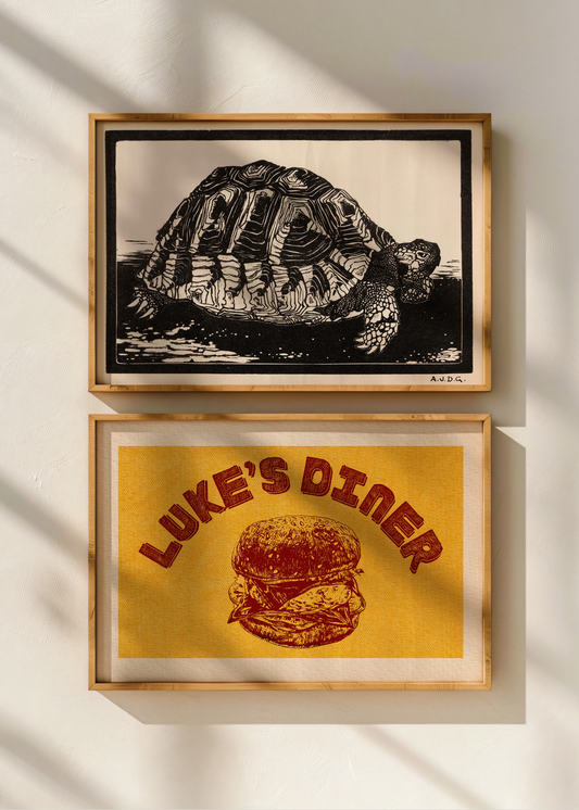 Luke's Diner, Red— Digital Art Print