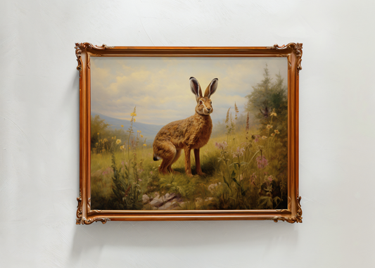Wildflower Hare— Digital Art Print