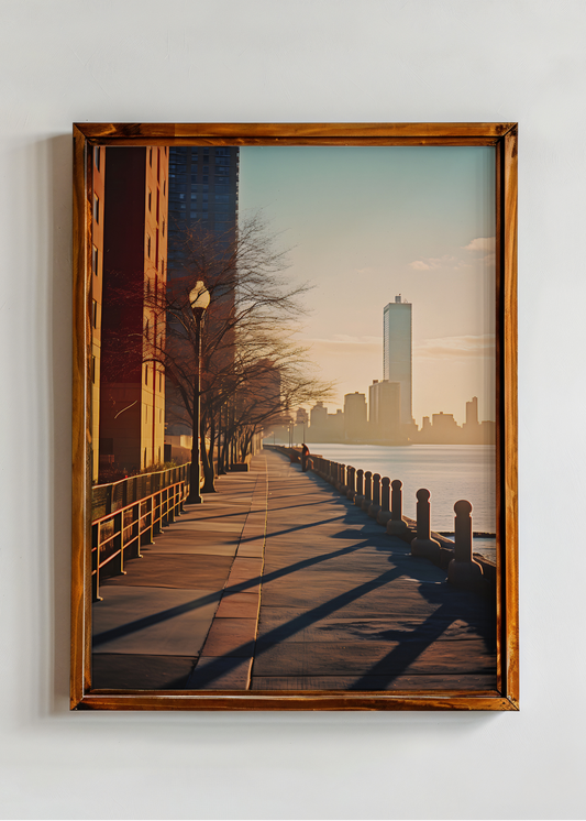 Riverwalk Gold— Digital Art Print