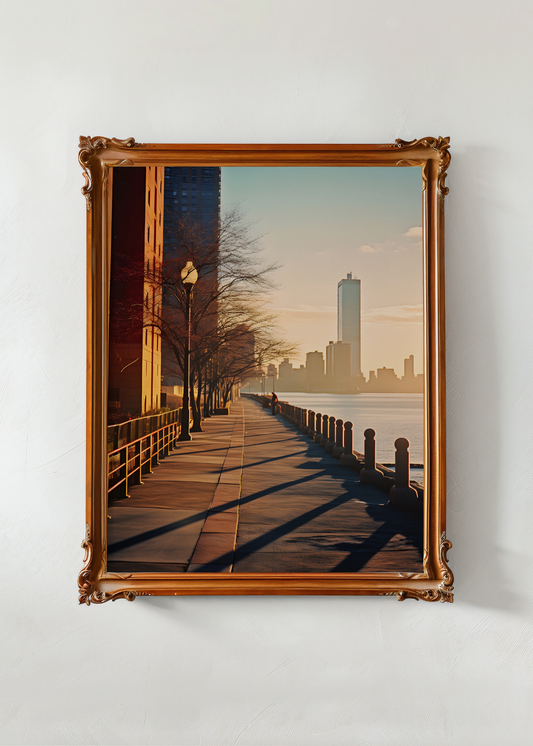 Riverwalk Gold— Digital Art Print