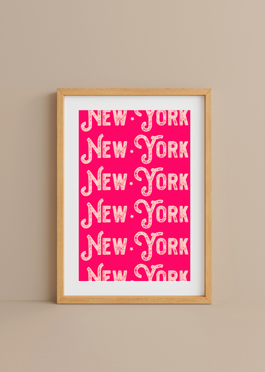 NY— Digital Art Print