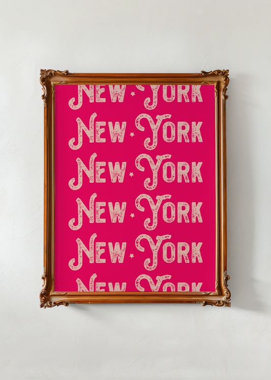 NY— Digital Art Print