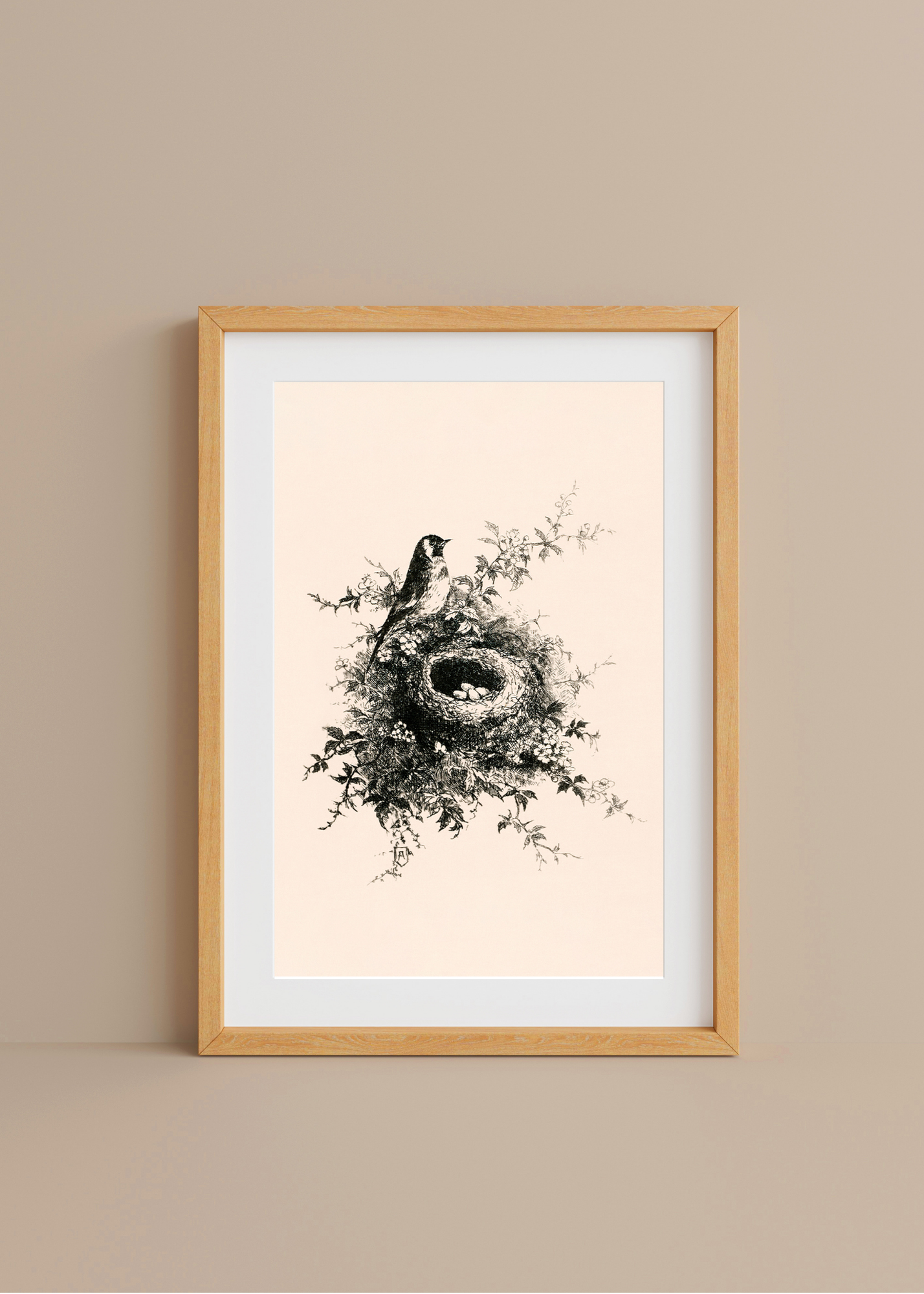 Nest, Nestled Stillness— Digital Art Print