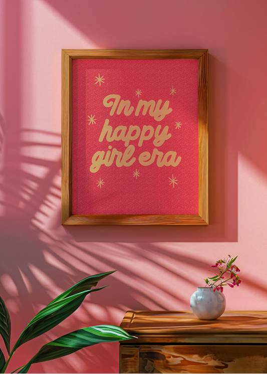 In My Happy Girl Era—Digital Art Print