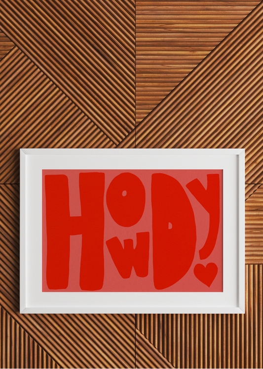 Howdy, Red—Digital Art Print