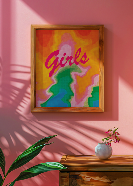 Rainbow Girls— Digital Art Print