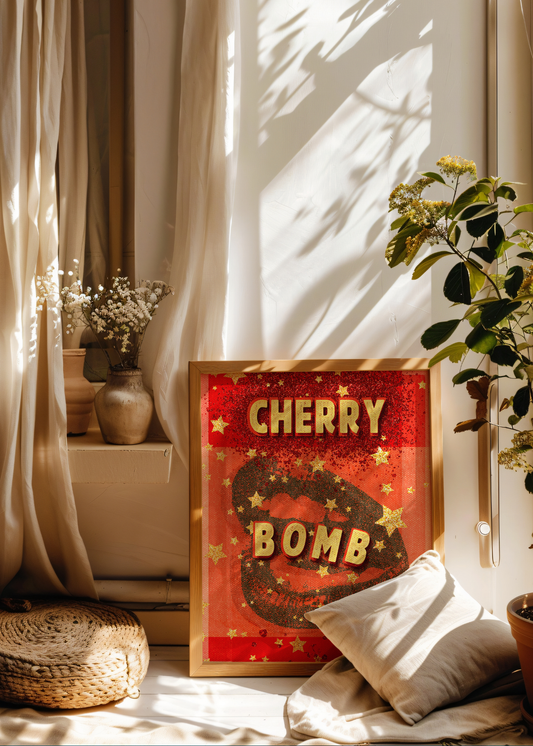 Cherry Bomb— Digital Art Print