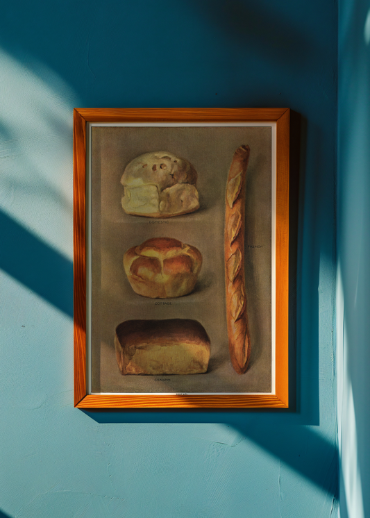 The Grocer's Encyclopedia, Assorted Breads— Digital Art Print