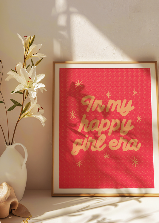 In My Happy Girl Era—Digital Art Print
