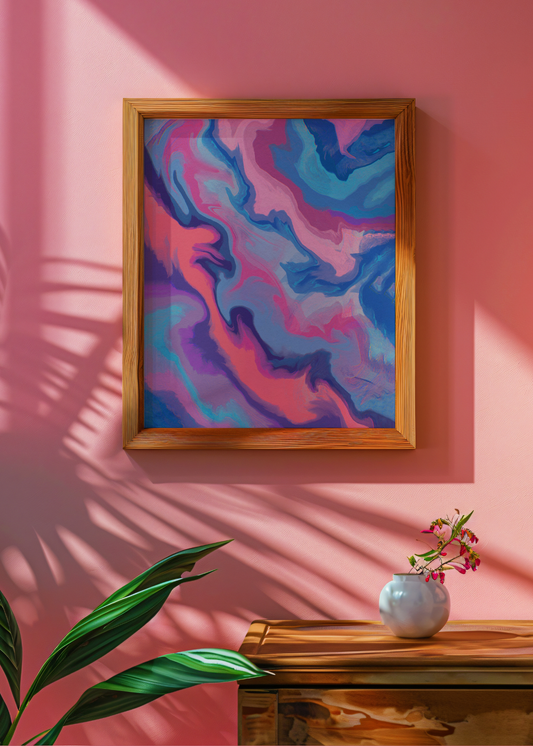 Cotton Candy Haze— Digital Art Print