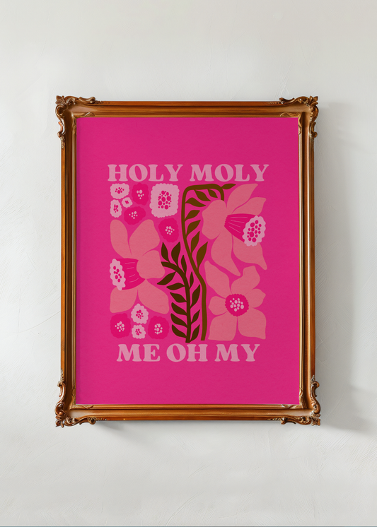 Holy Moly, Magenta—Digital Art Print