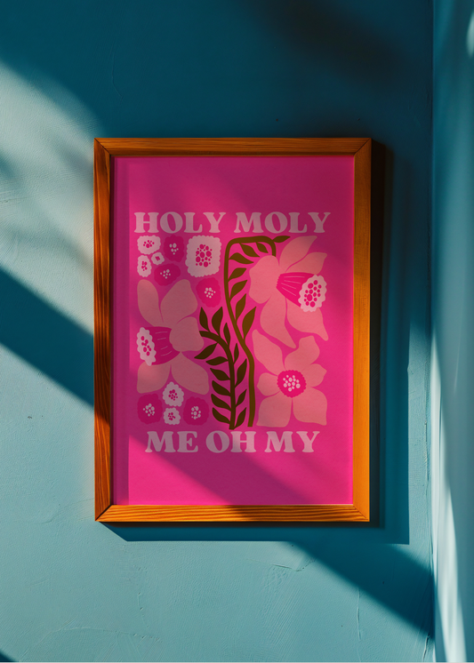 Holy Moly, Magenta—Digital Art Print
